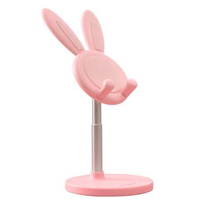 China Cute Bunny Phone Holder Desktop Cell Phone Stand Waist Angle Universal Adjustable Adjustable Phone Holder for Xiaomi iPhone iPad Tablet for sale