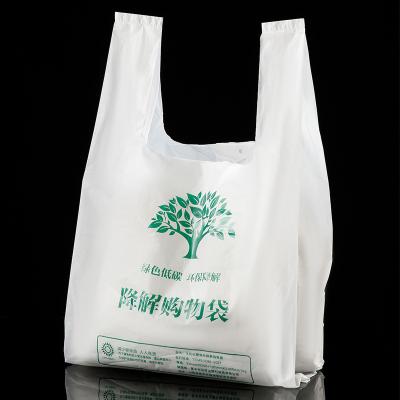 China BIODEGRADABLE Custom Printed Eco Friendly Made Biodegradable Supermarket Carry Shopping Bags Non Plastic Low Price Cornstarch for sale