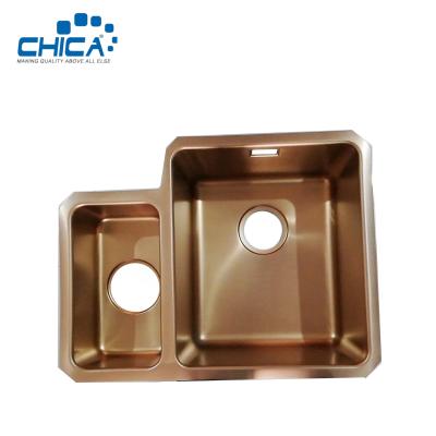 China SUS201 304 Stainless Steel Kitchen Sink Double Bowl Topmount Kitchen Sink For Farmhouse for sale