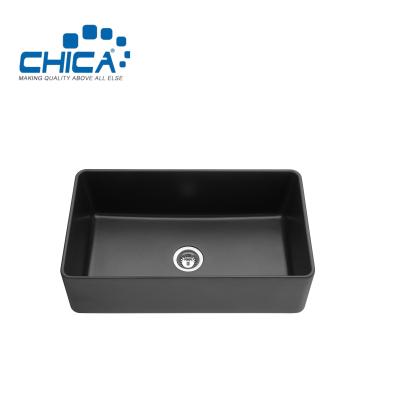 China Artificial Quartz Stone Kitchen Sink Composite Quartz Stone Kitchen Sink Granite Composite Sink For Apartment for sale