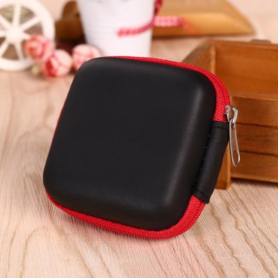 China Wholesale Cheap Fashion Waterproof EVA Earphone Case Mini EVA earphone Storage Case Travel Earphone Zipper Case for sale