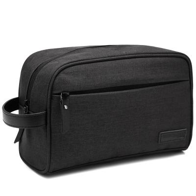 China Men Toiletry Bag Travel Bathroom Bag Black Shaving Shower Cosmetic Organizer for sale