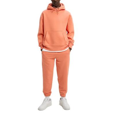 China Factory Supply Breathable Hot Selling Men Tracksuit Hoodie Sets Mens Custom Long Sleeve Loose Tracksuit Men for sale