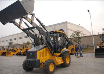 China Professionele Backhoe van de Tractorlader met 4 in 1 Emmer/Hydraulische Hamer Te koop