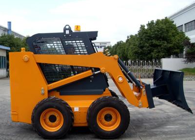 China Round Bale Fork / Pallet Fork Wheeled Skid Steer Loader 50 Horsepower for sale