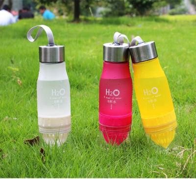 China New Viable Gift 650ml My Water Fruit Infusion Infuser Plastic Bottle Drink Portable Outdoor Sports Juice Lemon for sale