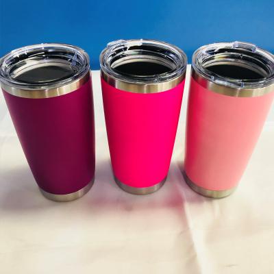 China Business Wholesale Price 20oz 30oz Double Wall Vacuum Insulated Travel Mugs Stainless Steel Tumbler Wine Mugs With Custom Logo for sale