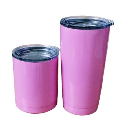 China Wholesale Pink Disposable Vacuum Insulated Stainless Steel 20Oz Wine Tumbler Travel Coffee Mug for sale