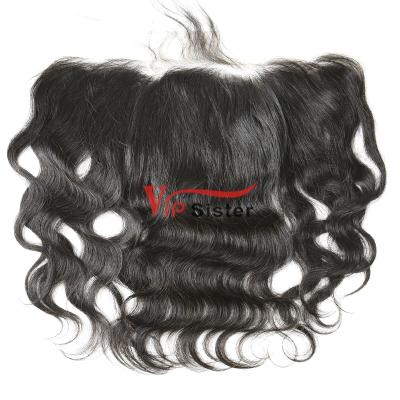 China No Tangle VIP Sister Lace Frontal Top Hair Soft Body Wave Headband for sale