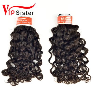 China Brazilian Wholesale Italian Double Curl Cheap 100% Virgin Remy Human Hair Extension Hair Weft for sale