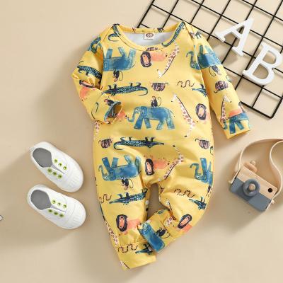 China Cute Baby Anti-pilling Baby Pajamas Overalls Newborn Long Sleeve Rompers Falling Babies Clothes for sale