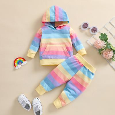 China Wholesale Breathable Autumn Spring Winter Cotton 2pcs Long Sleeve Baby Clothes Sets Sweater+Pants Baby Clothing Sets for sale