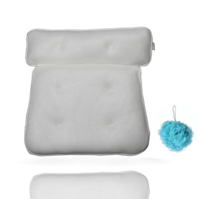 China Best Price Good Quality 3d Viable Antibacterial Bath Pillow Cushion Suction Cups for sale