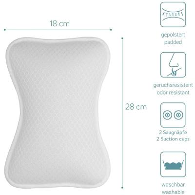 China 2021 Super Small Breathable Best Selling Sustainable And Easy To Wear 3D Air Mesh Bath Pillow Take Off for sale