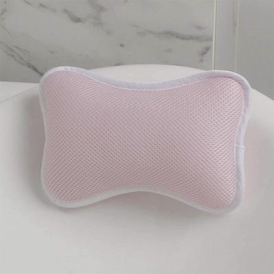 China 2021 Changshu jiujiuxin quality 3d design durable luxury sustainable bath spa pillow with 6 suction cups for sale