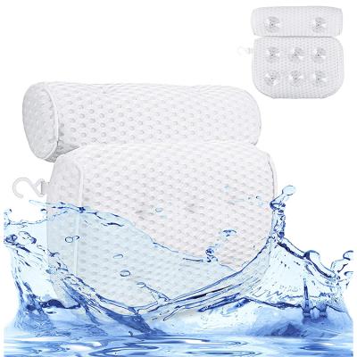 China Viable wholesale new design bath anti-slip pillow with 6 suction cups for sale