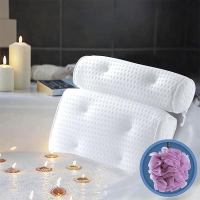 China Jiujiuxin Sustainable Hot Sale High Qulity 3d Air Mesh Spa Tub Mat And Pillow for sale