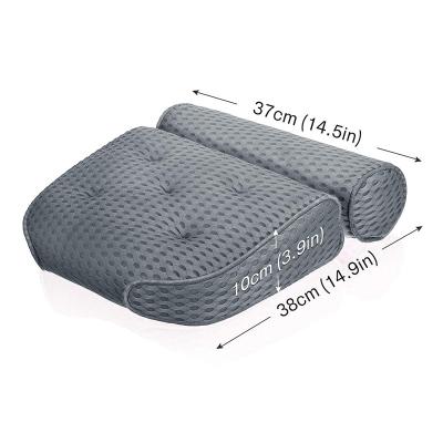 China 2021 Selling Hot Luxury Soft Washable Bathtub 4d Bath Mesh Air Cooling Pillow For Bathtub for sale