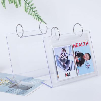 China Table Frame Customize Printed Plastic Table Desk Photo Frame With PP Bag Advertising Office Promotional Gift for sale