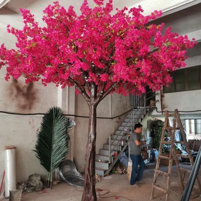 China High Quality 10ft Artificial Red Plum Blossom Tree Strap Wholesale Hot Sale Plants For Wedding Home Office Hotel Restaurant Decoration for sale