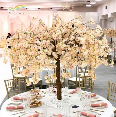 China Strap Cherry Blossom Tree Centerpiece Wedding Artificial Tree For Sale Decoration Wholesale for sale