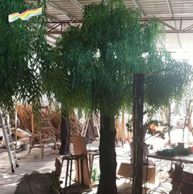 China Shopping Malls Artificial Weeping Willow Artificial Willow Tree for sale