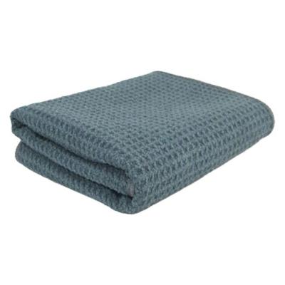 China Single Dark Gray Microfiber Waffle Weave Car Towels Weight 350gsm for sale