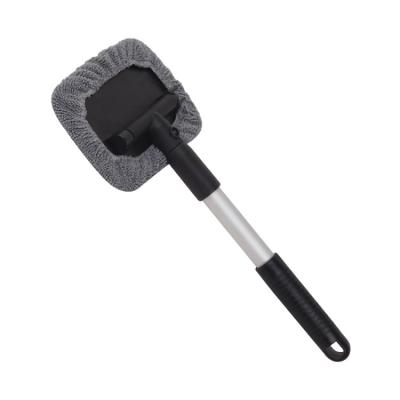 China 180Â ° Telescopic Brush Car Window Rotating Aluminum Alloy Rod Car Windshield Brush Car Glass Wiper for sale