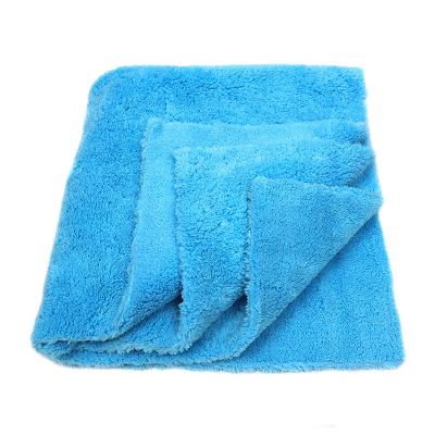 China 550gsm Viable 40*40cm Coral Fleece Towels Microfiber Towels Edgeless for Car Cleaning for sale