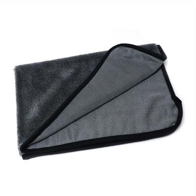 China Microfiber 80 Polyester 20 Polyamide Twist Loop Towel Single Layer Car Drying Towel for sale