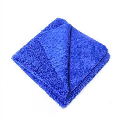 China 40x40cm Sustainable 380gsm Microfiber Personalized Edgeless Detailing Waxing Towel for sale