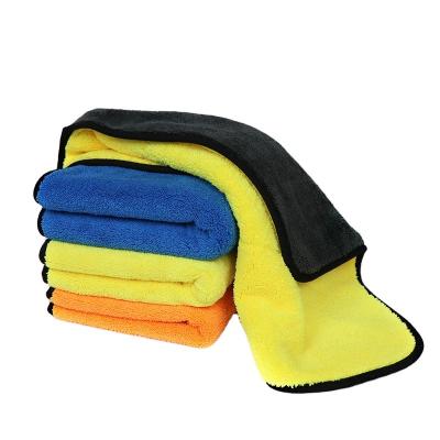 China 600gsm Soft Microfiber Coral Fleece Car Wash Cloth Towel Car Cleaning Towel Microfiber Microfiber Cleaning Cloth for sale