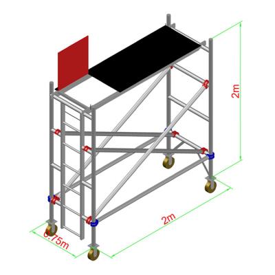 China Construction Customized Construction Aluminum Supply Pool Height Cheap Safety 6061-T6 Scaffolds For Sale for sale