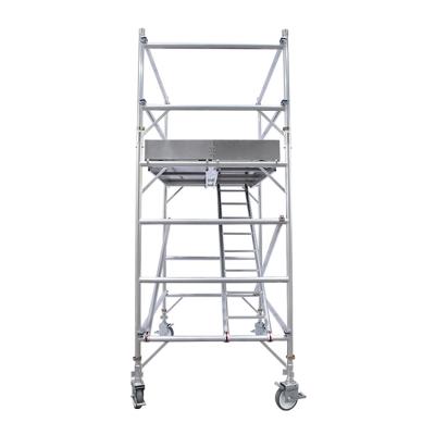 China One piece construction minimum order sale metal thickened shape material aluminum lightweight prima low prices portable stair scaffolding for sale