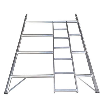 China Construction 1500mm*1350mm Width Double Aluminum Scaffolding Part Aluminum Ladder Frame en venta