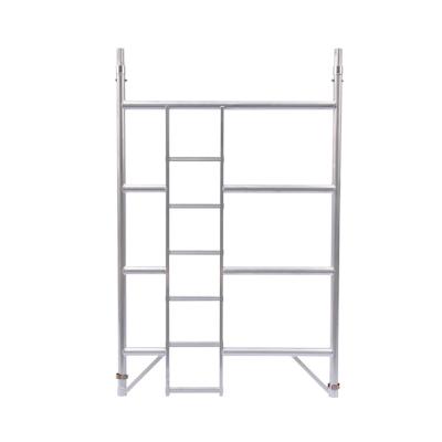 China Light Duty Aluminum Alloy Construction Accessories Custom Length Products Indoor Scaffolding Accessories Step Scaffolding System Frame Te koop