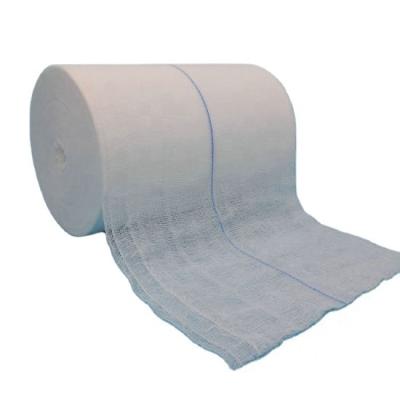 China 100%Cotton Medical Gauze Roll Absorbent 100%Cotton Gauze Roll 4 Ply for sale