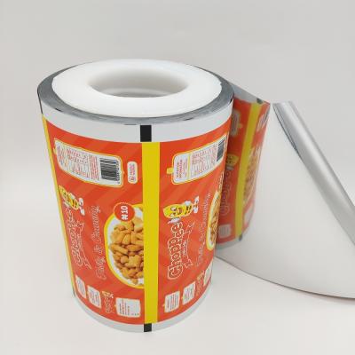 China Safety Custom Printed Plastic Wrapping Film Roll For Food Packaging Metialized Wrapping Film for sale