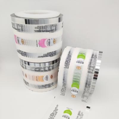 China High Barrier Food Printed Wrapping Film Roll Film Transparent Liquid Wrapping Film For Automatic Food Packaging for sale