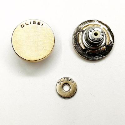 China Dry cleaning metal leg button for jeans for sale