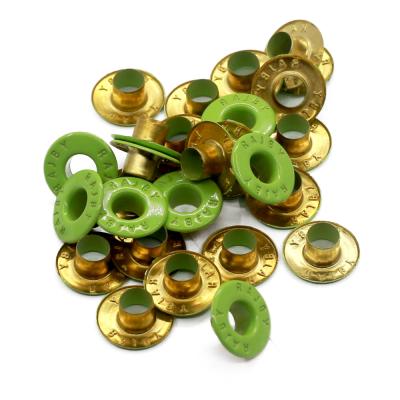 China Custom Brass Grommet Round Metal Grommet Color Nickel Free for sale