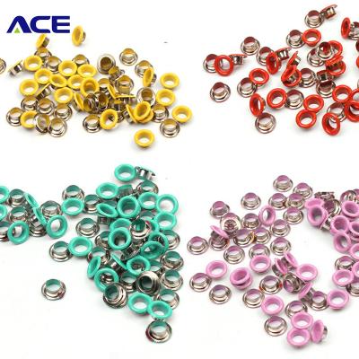 China Factory Wholesale Custom Logo High Quality Nickel Free Various Sizes Round Metal Grommets Brass Grommets Accessories For Garment Or Shoes for sale