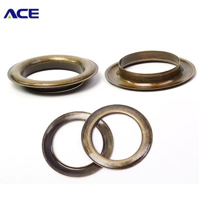 China Custom Various Sizes Nickel Free And Logo Ring Round Iron / Brass Stainless Steel Metal / Grommets Grommet Button Accessories For Garment for sale