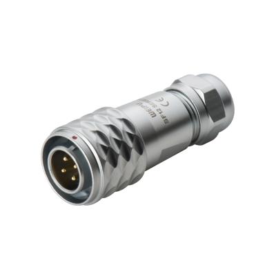 China Power Weipu Connector Male SF1210/P Electrical Plug Waterproof Push Pull Cable Connector IP67 for sale