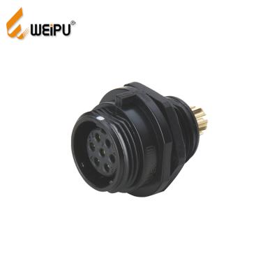 China Weipu SP1312 IP68 2pin 3pin 4 Pins PC Waterproof Multi Pin Female Electrical Socket Connector for sale