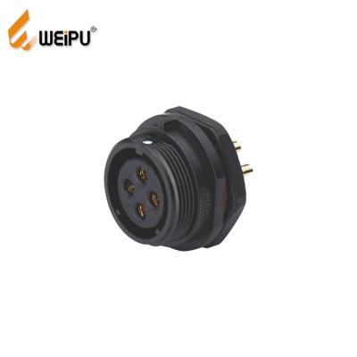 China Weipu SP2112 IP68 Waterproof PC Crimp And Solder Connector Plug 2 3 4 5 7 9 Pin Backnut Mount Plug for sale