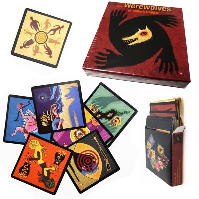 China Drinking Game Party Game Werewolves Paper Full English Board Games Home Party Family Card Game Kids Adult Board Game for sale