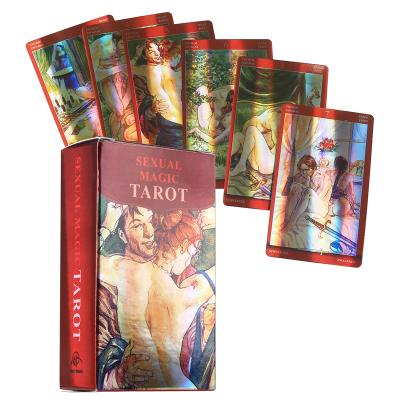 China Custom Printing High Quality Reflective Magical Tarot Oracle Divination Cards Packages Sex Tarot Cards Factory Tarot Entertainment Divination Tarot Cards for sale