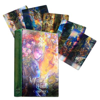 China Custom Printing High Quality Reflective Oracle Tarot Cards Entertainment Divination Tarot Factory Tarot Cards Mystical Wisdom Oracle Card for sale