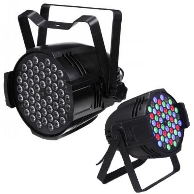 China Theme park Guangzhou dmx lighting lux led remote control rgb 3in1 54x3w full color flat led par light for stage lighting equipment for sale